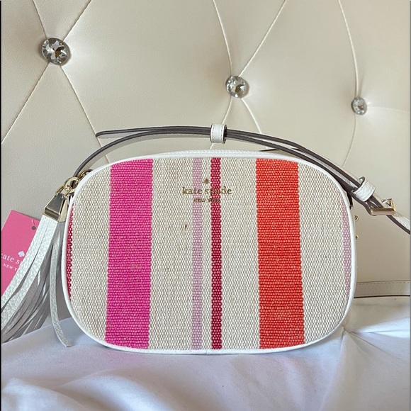 SOLD~Kate Spade New York - Kourtney Stripe Cross - Picture 1 of 4